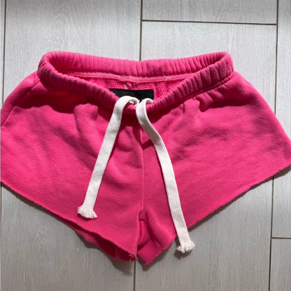 Katie J NYC Pink sweat Athletic Shorts small